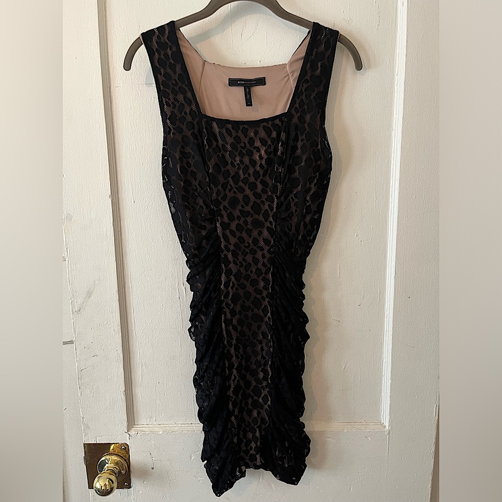 BCBG - Black Leopard Evening Dress